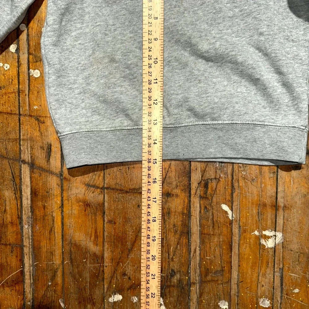 Gap Sweatshirt Kids 3Y Gray Heather Fleece Lined Long Sleeve Embroidered Logo‎